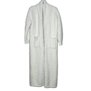 7 Veils Womens Ultra Soft Plush Bathrobe Sleepwear white cream US Small‎